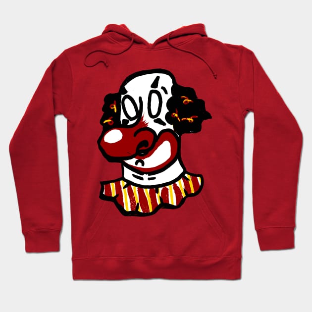 Bald Stripey Clown Hoodie by Brieana